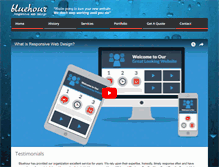 Tablet Screenshot of bluehour.com